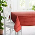 Obrus szyty SAFARI czerwony z miękkiej welwetowej tkaniny z połyskiem