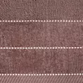 Ręcznik kąpielowy 70x140 cm bawełniany kolor ciemnoróżowy z welurową bordiurą 500 g/m2 ELZA