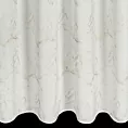 Zasłona naturalno, szampańska zdobiona nadrukiem marmuru z szyfonu 140x250 cm przelotka - EMILI
