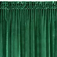 Zasłona welwetowa zielona z połyskiem 140x300 cm na taśma - SAMANTA