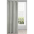 Zasłona szara z matowego welwetu 140x250 cm przelotka - MILO