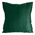 Poszewka na poduszkę 40x40 cm z satyny bawełnianej ciemnozielona NOVA