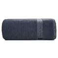 Ręcznik kąpielowy 70x140 cm bawełniany kolor granatowy z błyszczącą bordiurą 530 g/m2 FILON