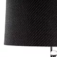 Lampa stołowa do pokoju czarna ISLA zdobiona kryształkami