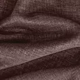 Roleta rzymska brązowa z tkaniny zaciemniającej typu dimout o naturalnym splocie, z efektem melanżu