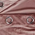 Zasłona ciemnoróżowa z tkaniny welwetowej 140x250 cm przelotka - ROSA - Design 91