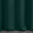 Zasłona szyta na taśmie 5 cm ciemnozielona z gładkiej zaciemniającej tkaniny typu dimout