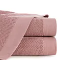 Ręcznik kąpielowy 50x90 cm bawełniany kolor pudrowy róż o ryżowej strukturze 550 g/m2 RISO