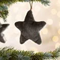 Ozdoba świąteczna GRAS miękka gwiazdka z futerka