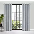Zasłona szara melanż w stylu eko 140x250 cm przelotka - MEGAN