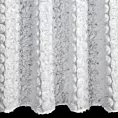 Zasłona biała z szyfonu zdobiona różami 3D 140x270 cm taśma - ROSES Eva Minge