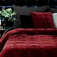 Poszewka na poduszkę 45x45 cm welwetowa bordowa przeszywana w geometryczny wzór KRISTIN1 Eurofirany Premium