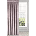 Zasłona welwetowa pudrowy róż gładka 140x300 cm taśma - PIERRE