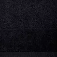Ręcznik kąpielowy 70x140 cm bawełniany kolor czarny zdobiony welwetową bordiurą  500 g/m2 FERO