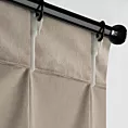 Zasłona beżowa z welwetowej tkaniny 125x270 cm (wymiar podany na gotowo) system flex - MELANIE