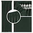 Zasłona ciemnozielona z tkaniny welurowej 140x240 cm taśma - Dora