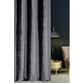 Tkanina zasłonowa, miękka, welwetowa z połyskiem, w poziome prążki z kolekcji Eva Minge