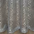 Firana srebrna o strukturze pajęczej sieci 140x250 cm przelotka AMANDA