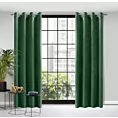Zasłona welwetowa ciemnozielona 140x250 cm przelotka - ROSA - Design 91