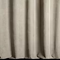 Zasłona szyta na taśmie fala jasnobrązowo ciemnobeżowa z dwustronnej tkaniny zaciemniającej 100% blackout, o strukturze weluru