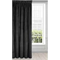 Zasłona czarna z ekskluzywnego aksamitnego welwetu 290 g/m2 140x270 cm taśma - VILLA