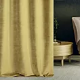 Zasłona szyta na taśmie 5 cm WALDO oliwkowa ze szlachetnej grubej tkaniny welwetowej o gramaturze 400g/m2