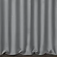 Zasłona szyta na taśmie 5 cm szara tkanina zaciemniająca, strukturalna typu dimout