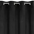 Zasłona welwetowa czarna z kryształkami 140x250 cm przelotka - ARIADNA