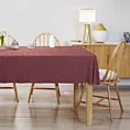 Obrus szyty DORA - HIT bordowy z miękkiej tkaniny o welurowej strukturze