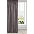 Zasłona grafitowa z tkaniny zamszowej 140x270 taśma - ADA