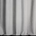 Zasłona szyta na taśmie fala szaro popielata z dwustronnej tkaniny zaciemniającej 100% blackout, o strukturze weluru