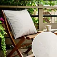 Poszewka na poduszkę 45x45 cm z tkaniny wodoodpornej biała idealna na taras oraz balkon GARDEN
