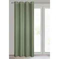 Zasłona oliwkowa z matowej gładkiej tkaniny 140x250 cm przelotka - RITA
