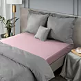 Prześcieradło frotte z gumką 180x200 cm z bawełny kolor pudrowy róż 170 g/m2 Design 91