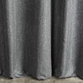 Zasłona szyta na taśmie 5 cm SAFIRA grafitowa z moherowej połyskującej tkaniny