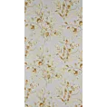 Zasłona beżowo, żółta z nadrukiem kwiatów z etaminy 140x250 cm przelotka - AVA