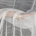 Firana biała z rysunkiem poziomych nitek na błyszczącym tle 140x250 cm przelotka RACHEL