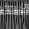 Zasłona welwetowa czarna 135x300 cm taśma - ROSA - Design 91