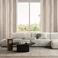 Zasłona beżowa z matowej tkaniny z efektem melanżu 140x250 cm przelotka - ADELINA