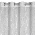 Dekoracja okienna biała zdobiona botanicznym wzorem z żakardu 140x250 cm przelotka - LINNEA
