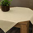 Bieżnik na stół złoty 85x85 cm o strukturze płótna STELLA 1 z dodatkiem srebrnej nici