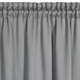 Zasłona srebrna zaciemniająca o strukturalnym wzorze 130x300 cm taśma - CARLO