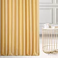 Zasłona szyta na taśmie 5 cm złocista z jednokolorowej gładkiej tkaniny
