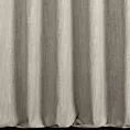 Zasłona szyta na flexach beżowa z tkaniny o naturalnym splocie z efektem melanżu