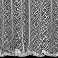 Firana biała o strukturze pajęczej sieci 300x250 cm przelotka AMANDA