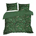 Pościel 220x200 cm z satyny bawełnianej kolor zielony, złoty w ozdobnym opakowaniu z wzorem marmuru GIFT1