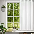 Zasłona biała z matowej gładkiej tkaniny 140x175 cm przelotka - RITA