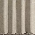 Zasłona szyta na flexach beżowa tkanina o naturalnym charakterze z efektem melanżu