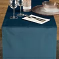 Bieżnik na stół granatowy 40x140 cm welwetowy VELVET z ozdobną listwą