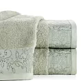 Ręcznik do rąk 30x50 cm bawełniany kolor miętowy z żakardową bordiurą 500 g/m2 RITA